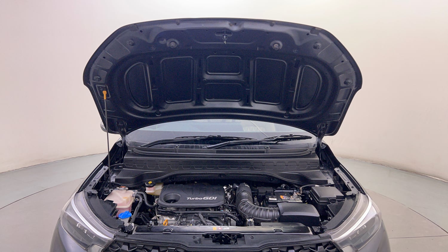 Used 2023 Kia Sonet HTX 1.0 Turbo Petrol DCT Petrol Automatic engine ENGINE & BONNET OPEN FRONT VIEW