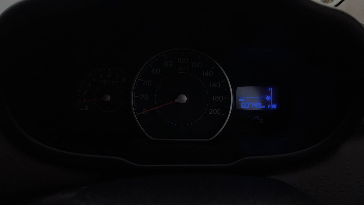 Used 2012 Hyundai i10 Magna 1.2 Kappa2 Petrol Manual interior CLUSTERMETER VIEW