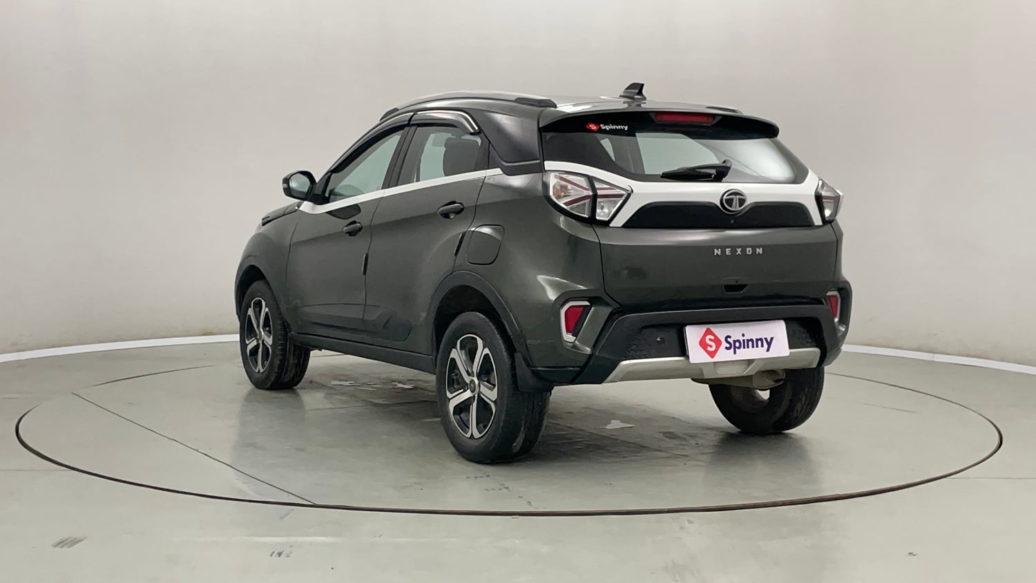 Used 2021 Tata Nexon XZ Plus Petrol Manual exterior LEFT REAR CORNER VIEW