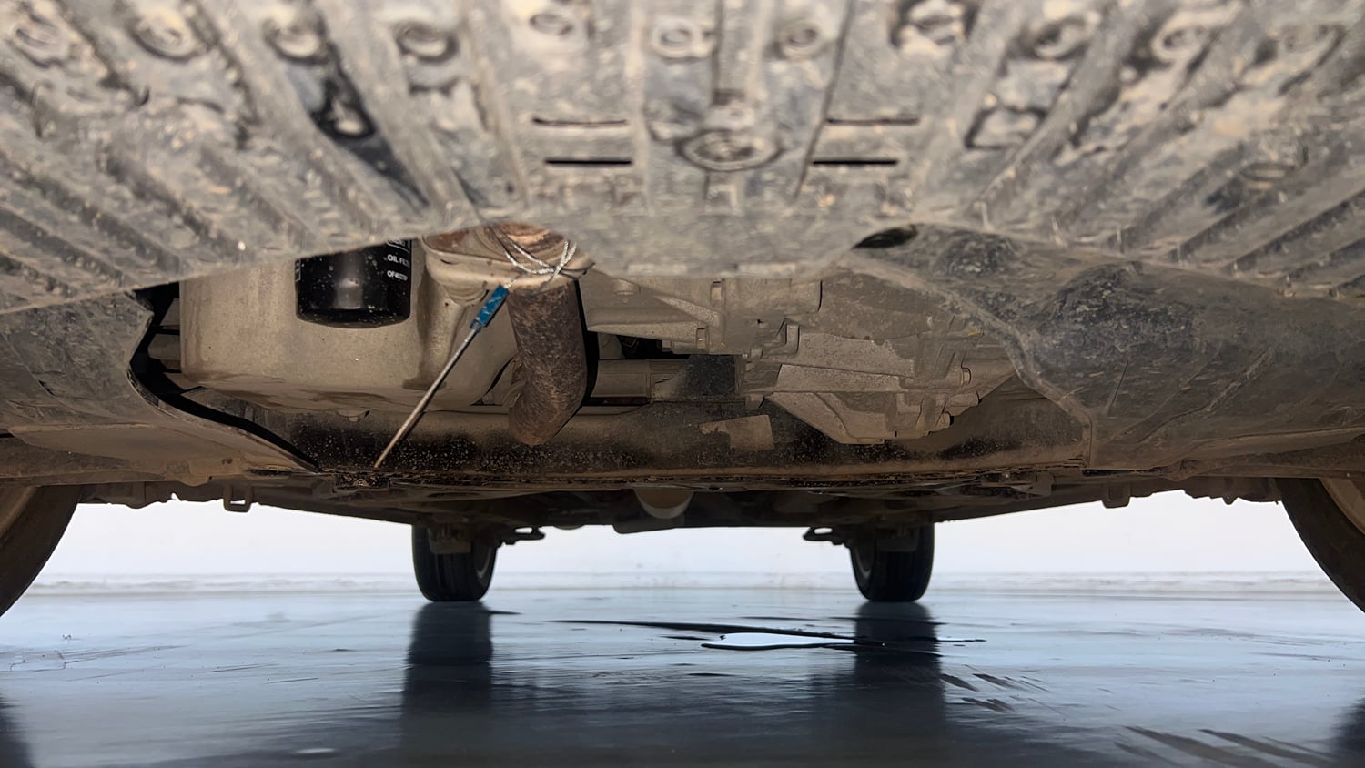 Used 2023 Maruti Suzuki Ciaz Alpha 1.5 Petrol Manual extra FRONT LEFT UNDERBODY VIEW