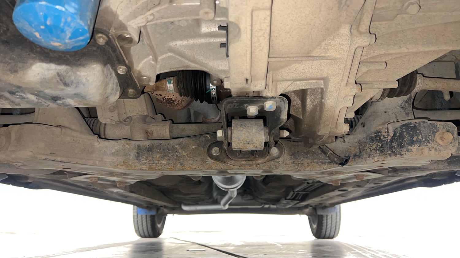 Used 2020 Hyundai Grand i10 Nios Asta 1.2 Kappa VTVT Petrol Manual extra FRONT LEFT UNDERBODY VIEW