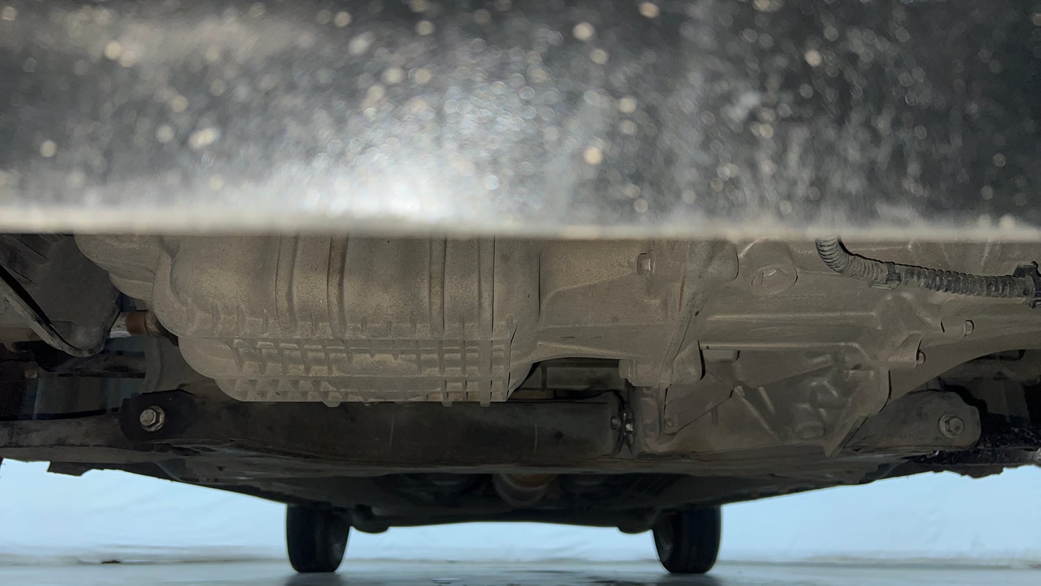 Used 2015 Ford Figo Aspire Titanium 1.5 Ti-VCT AT Petrol Automatic extra FRONT LEFT UNDERBODY VIEW