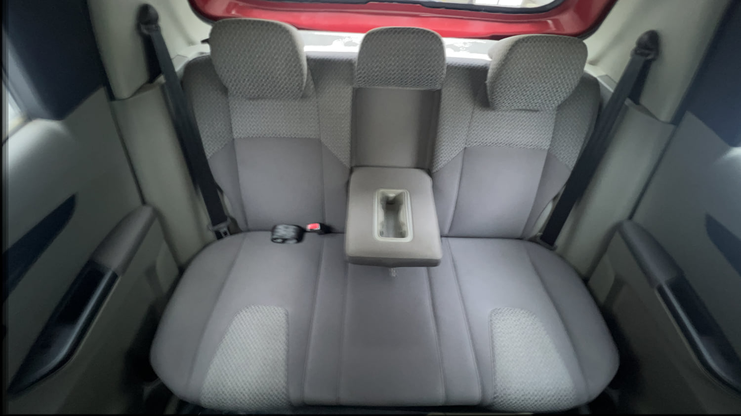 Used 2017 Mahindra KUV100 K6 6 STR Petrol Manual interior REAR SEAT CONDITION VIEW