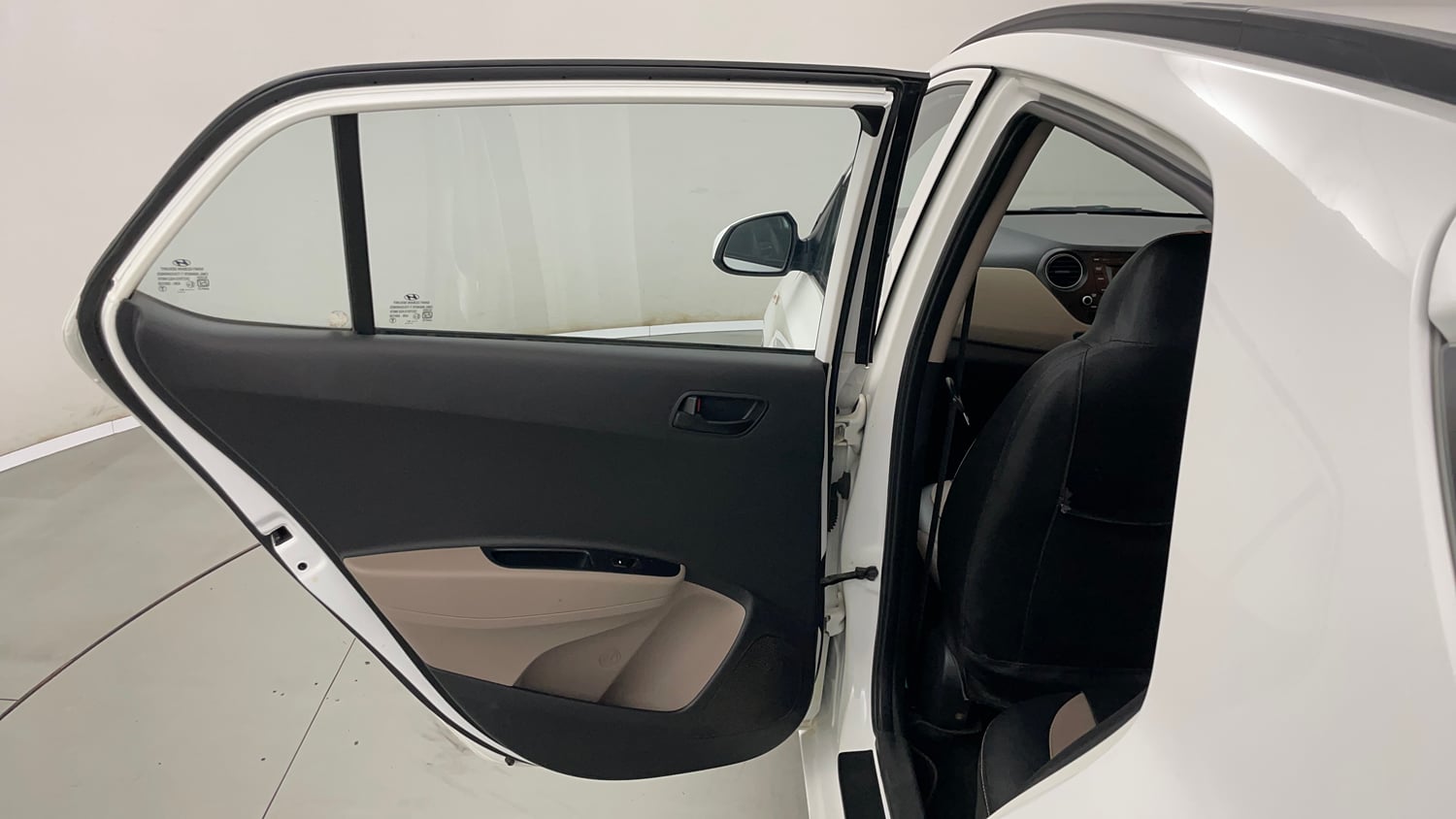 Used 2019 Hyundai Grand i10 Magna 1.2 Kappa VTVT Petrol Manual interior LEFT REAR DOOR OPEN VIEW