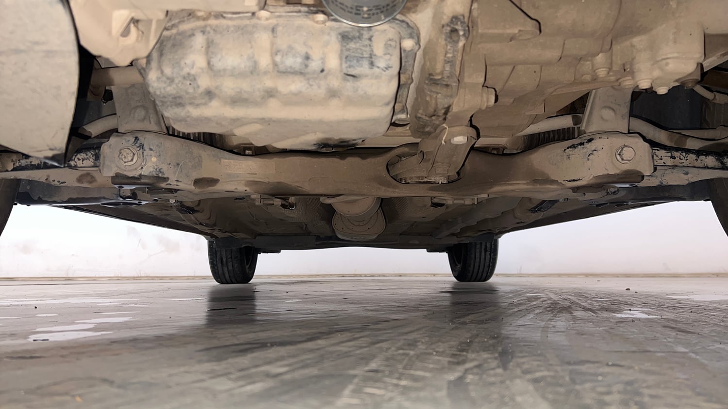 Used 2022 Skoda Kushaq Active 1.0 TSI MT Petrol Manual extra FRONT LEFT UNDERBODY VIEW