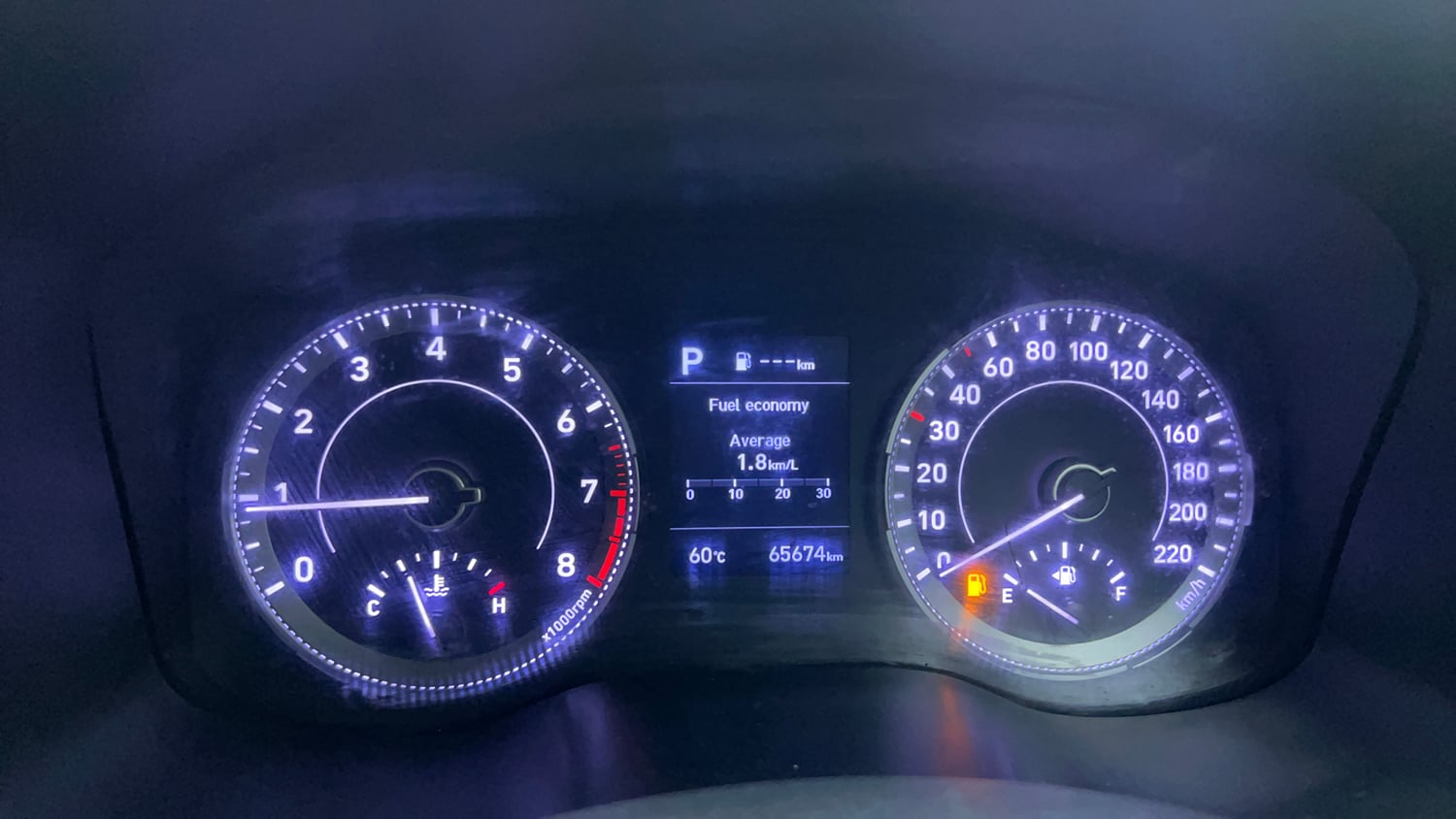 Used 2021 Hyundai Venue S 1.0 Turbo DCT Petrol Automatic interior CLUSTERMETER VIEW