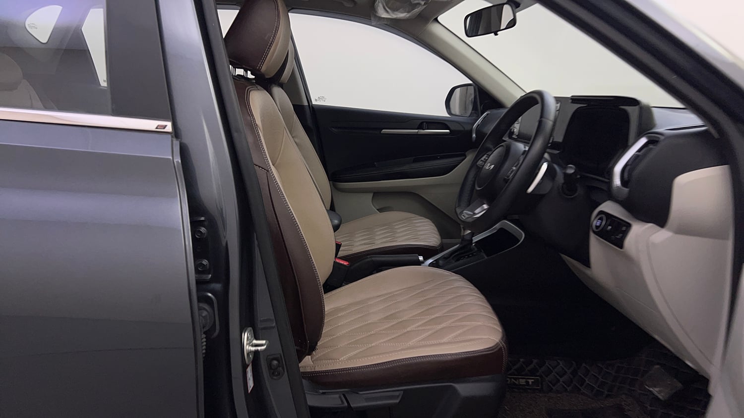 Used 2023 Kia Sonet HTX 1.0 Turbo Petrol DCT Petrol Automatic interior RIGHT SIDE FRONT DOOR CABIN VIEW