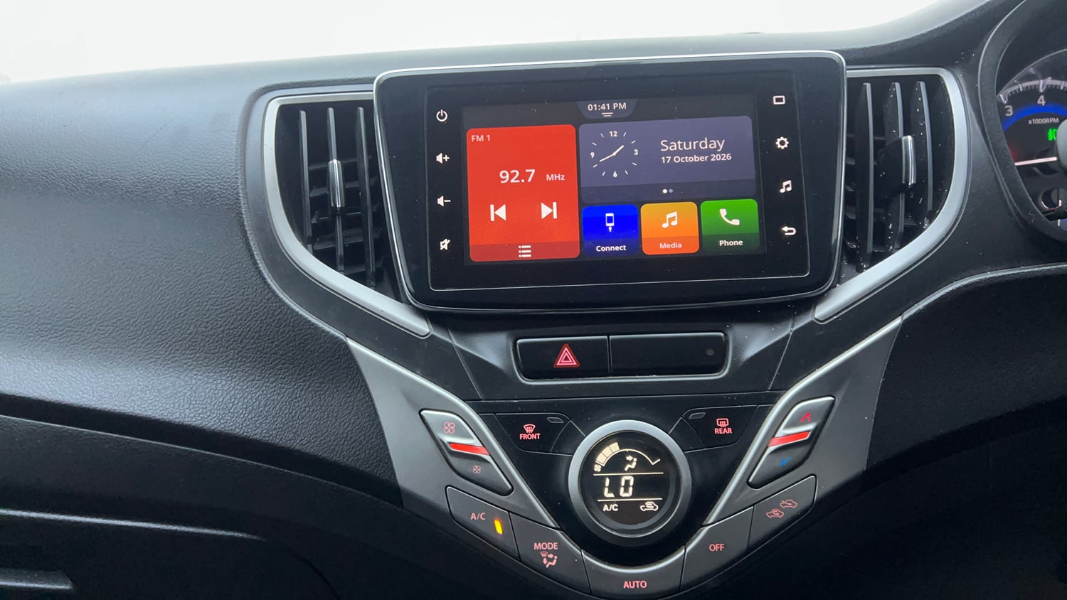 Used 2021 Maruti Suzuki Baleno Zeta Petrol Manual interior MUSIC SYSTEM & AC CONTROL VIEW