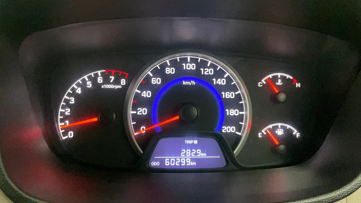 Used 2018 Hyundai Grand i10 Magna 1.2 Kappa VTVT Petrol Manual interior CLUSTERMETER VIEW
