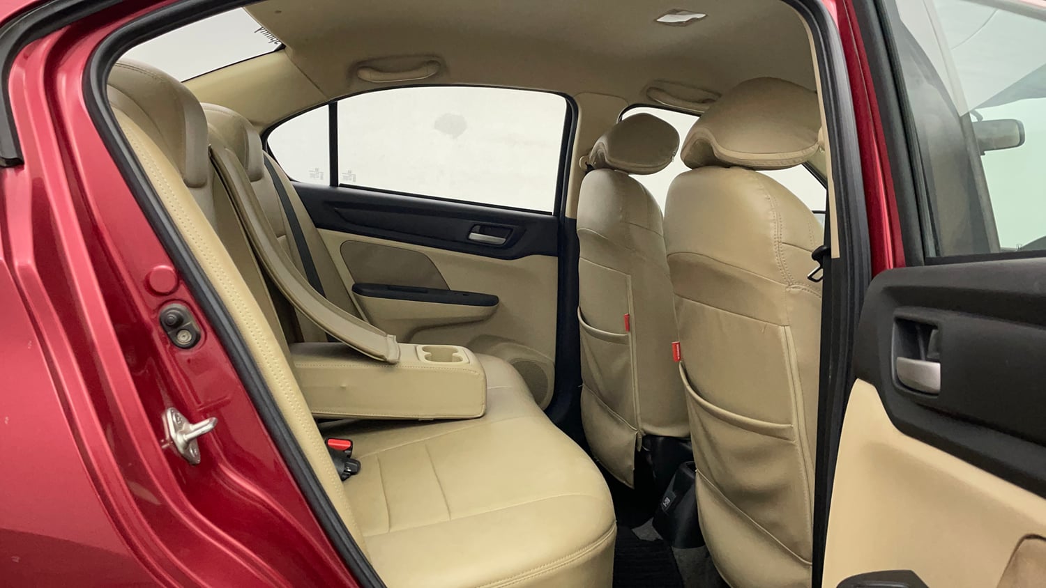 Used 2018 Honda Amaze 1.2 S CVT Petrol Petrol Automatic interior RIGHT SIDE REAR DOOR CABIN VIEW