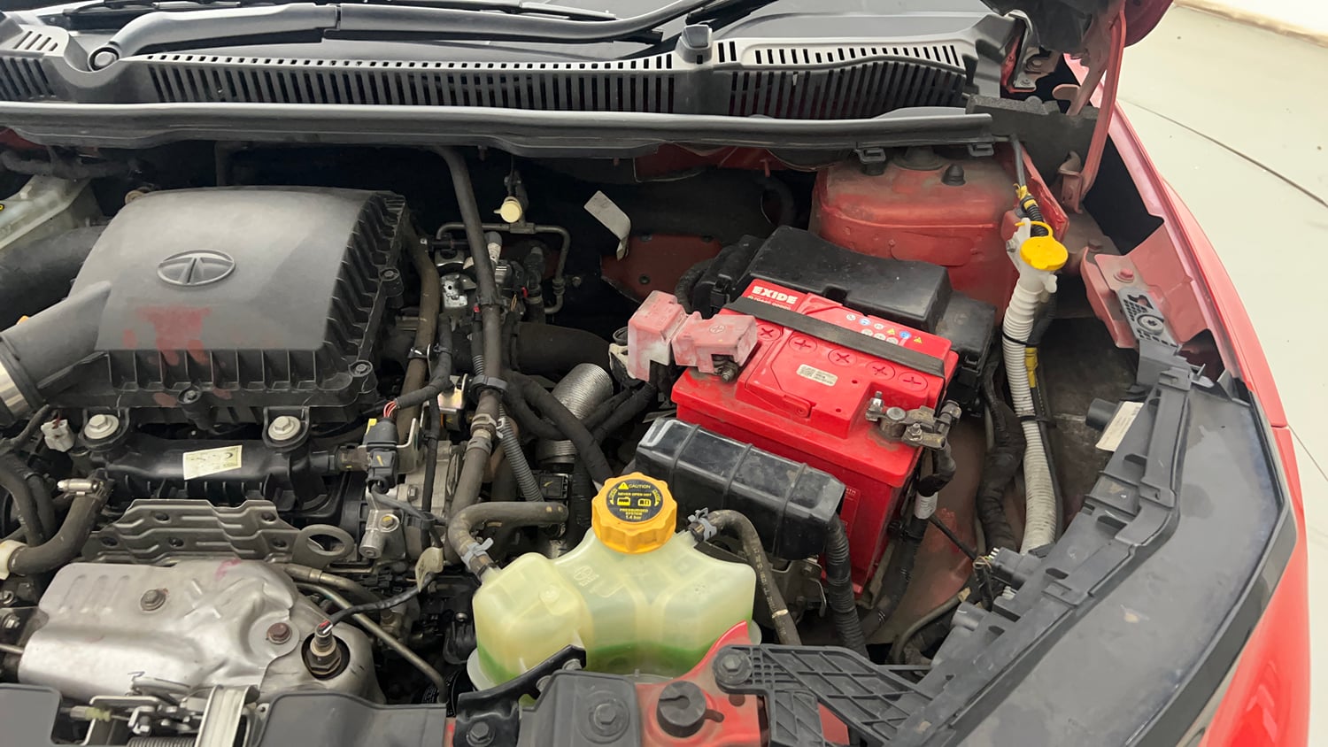 Used 2023 Tata Nexon Fearless 1.2 Revotron Petrol 6MT DT Petrol Manual engine ENGINE LEFT SIDE VIEW