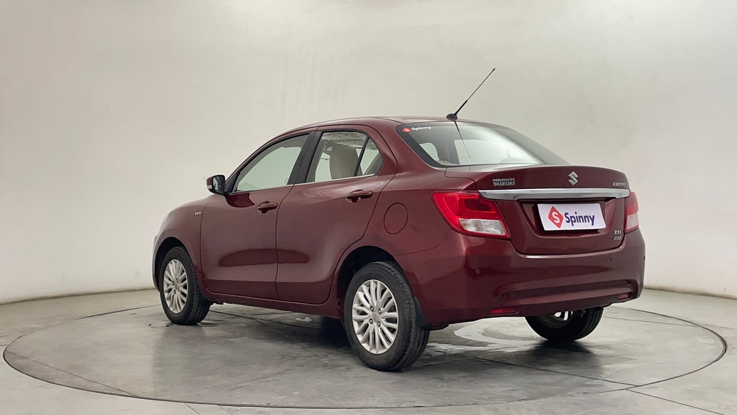Used 2017 Maruti Suzuki Dzire ZXi AMT Petrol Automatic exterior LEFT REAR CORNER VIEW