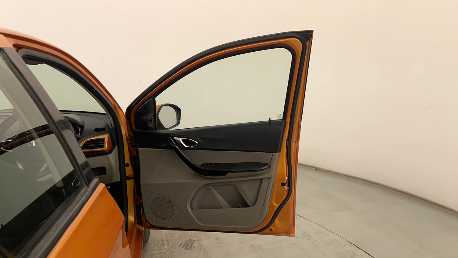 Used 2016 Tata Tiago Revotron XZ Petrol Manual interior RIGHT FRONT DOOR OPEN VIEW