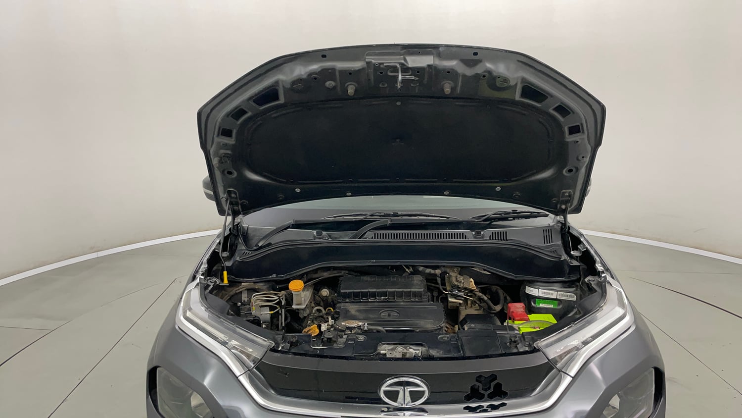 Used 2022 Tata Punch Creative Dual Tone AMT Petrol Automatic engine ENGINE & BONNET OPEN FRONT VIEW