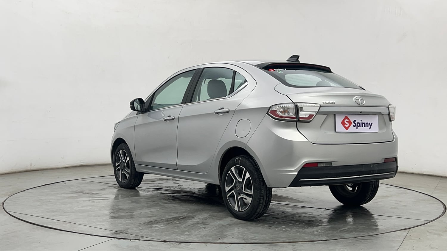 Used 2021 Tata Tigor XZ Plus Petrol Manual exterior LEFT REAR CORNER VIEW