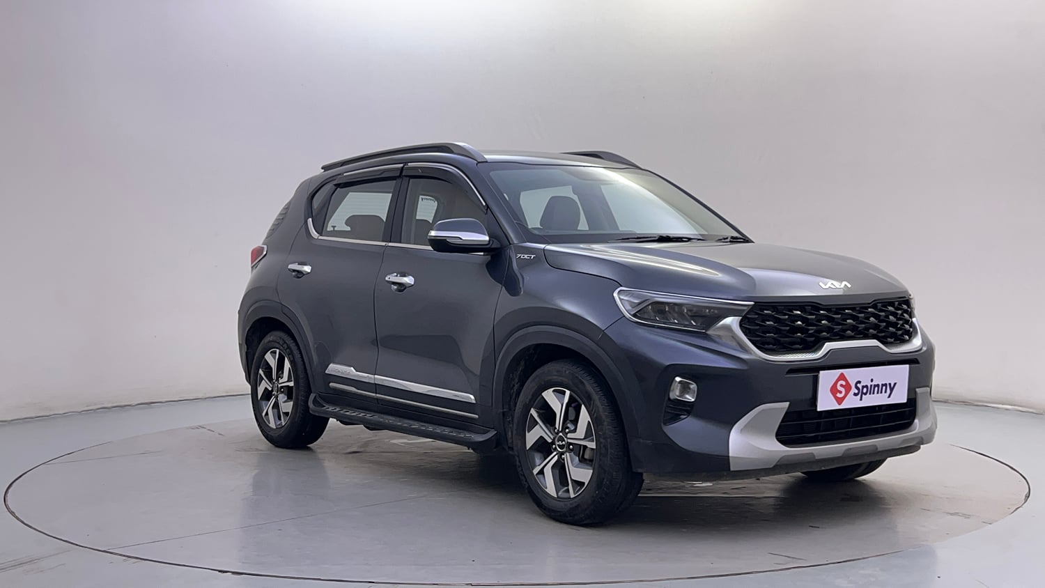 Used 2023 Kia Sonet HTX 1.0 Turbo Petrol DCT Petrol Automatic exterior RIGHT FRONT CORNER VIEW