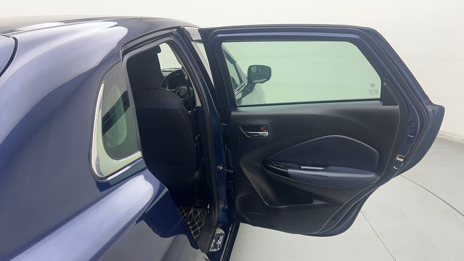 Used 2022 Maruti Suzuki Baleno Alpha Petrol Manual interior RIGHT REAR DOOR OPEN VIEW