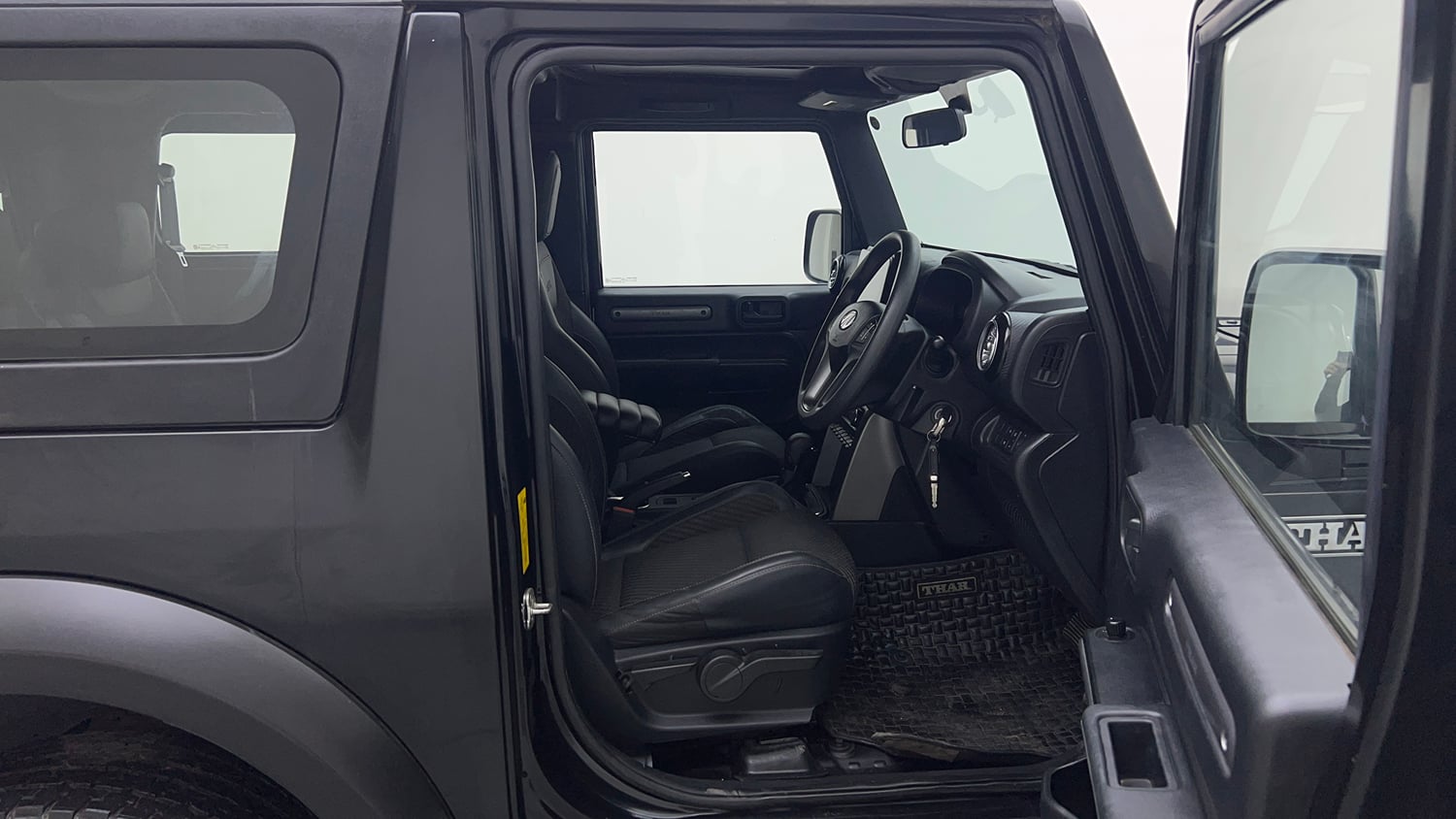 Used 2022 mahindra Thar LX Hard Top Petrol AT 4WD Petrol Automatic interior RIGHT SIDE FRONT DOOR CABIN VIEW