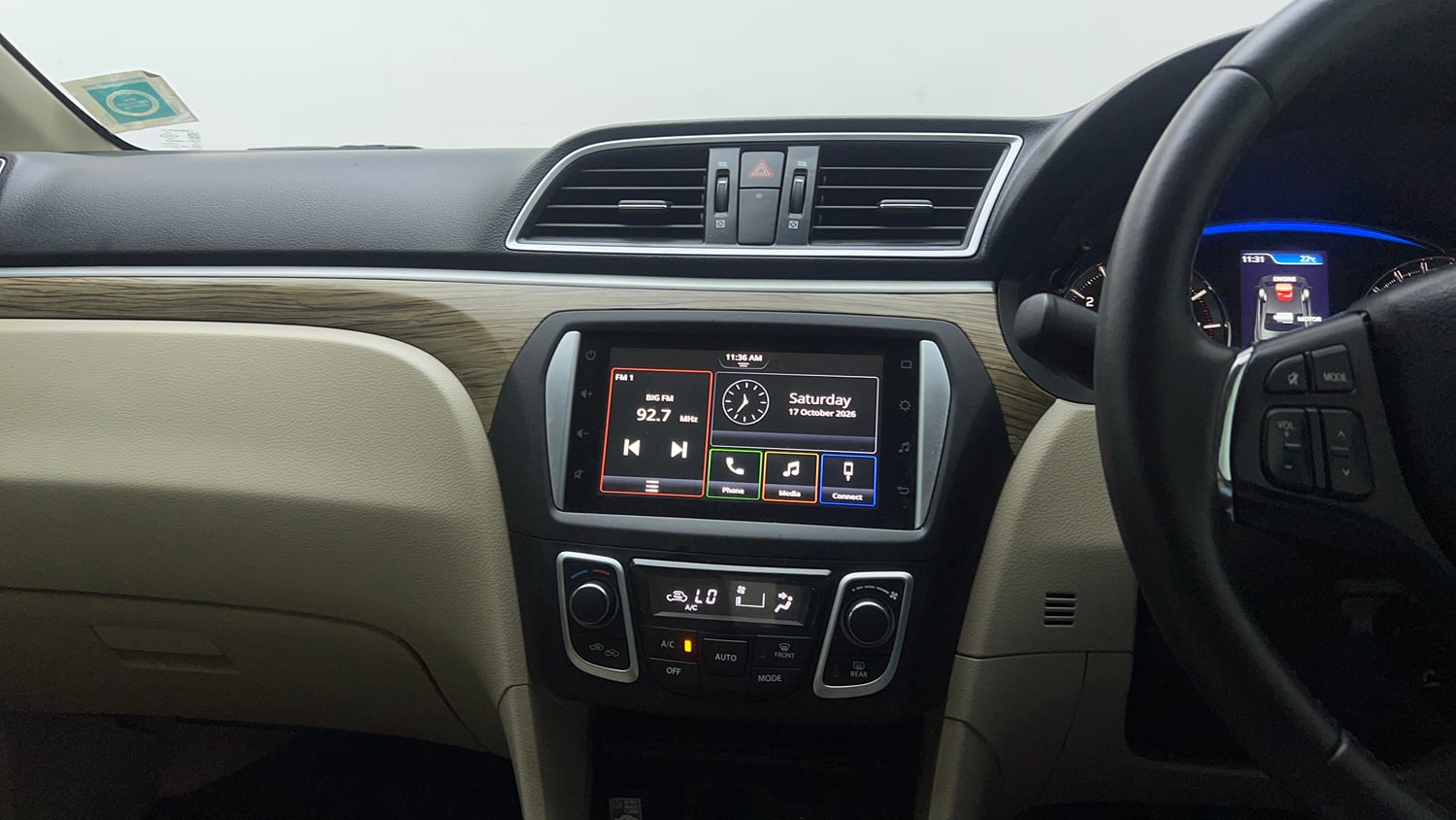 Used 2023 Maruti Suzuki Ciaz Alpha 1.5 Petrol Manual interior MUSIC SYSTEM & AC CONTROL VIEW