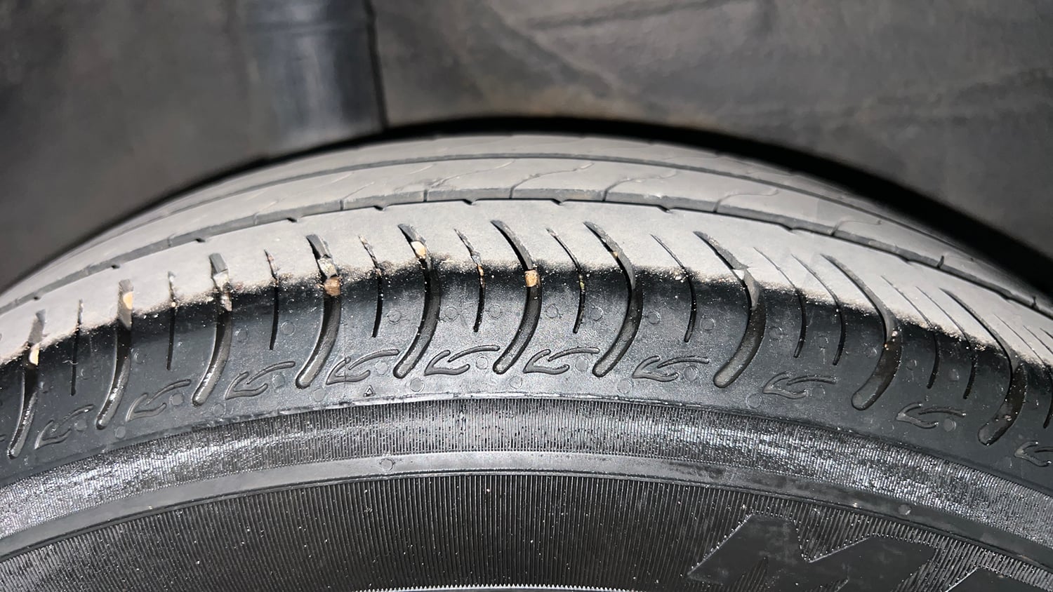 Used 2019 Honda Jazz V CVT Petrol Petrol Automatic tyres RIGHT REAR TYRE TREAD VIEW