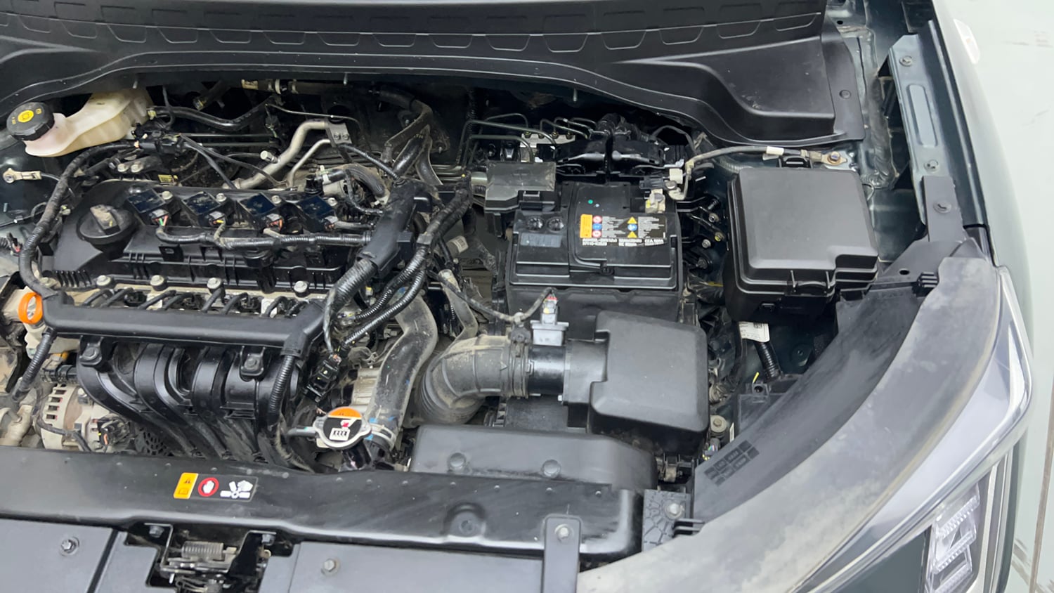 Used 2024 Kia Sonet HTK (O) 1.2 Petrol MT Petrol Manual engine ENGINE LEFT SIDE VIEW
