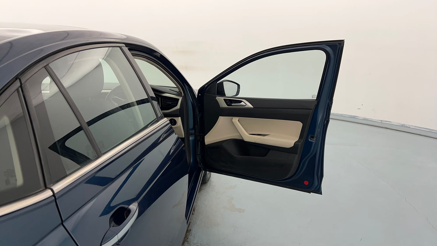 Used 2023 Volkswagen Virtus Topline 1.0 TSI MT Petrol Manual interior RIGHT FRONT DOOR OPEN VIEW