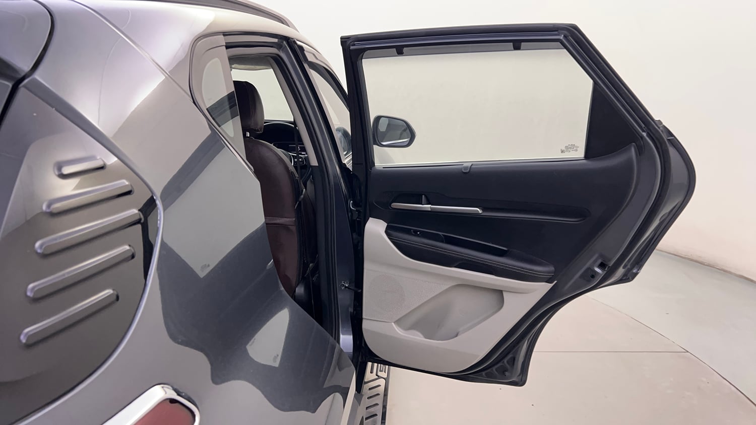 Used 2023 Kia Sonet HTX 1.0 Turbo Petrol DCT Petrol Automatic interior RIGHT REAR DOOR OPEN VIEW