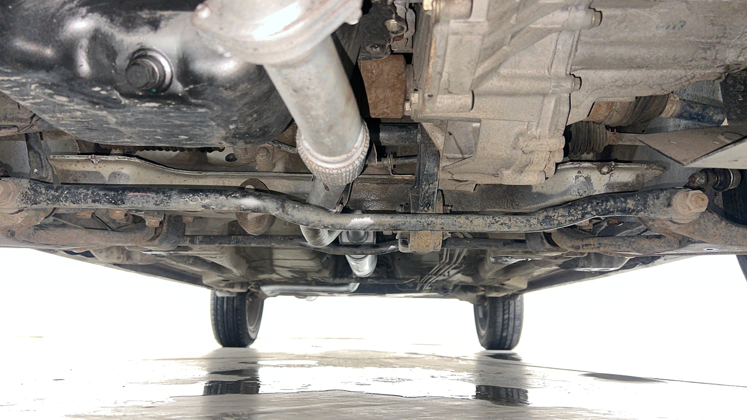 Used 2021 Tata Tigor XZ Plus Petrol Manual extra FRONT LEFT UNDERBODY VIEW