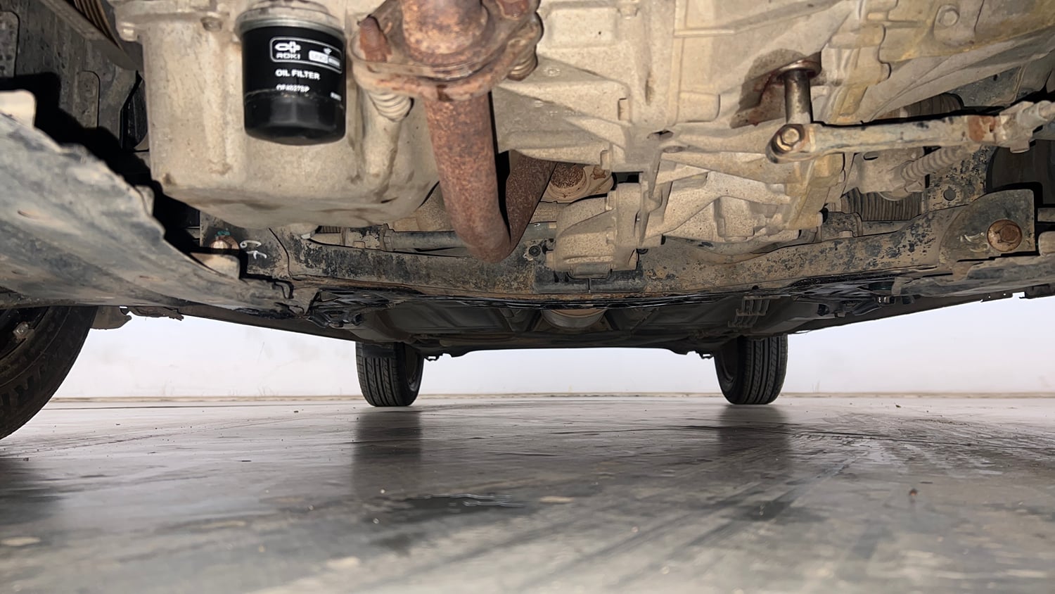 Used 2018 Maruti Suzuki Baleno Delta 1.2 Petrol Manual extra FRONT LEFT UNDERBODY VIEW