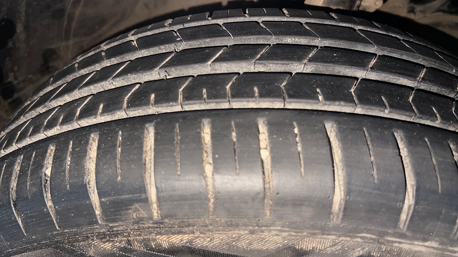 Used 2025 Maruti Suzuki Baleno Zeta MT Petrol Manual tyres RIGHT FRONT TYRE TREAD VIEW