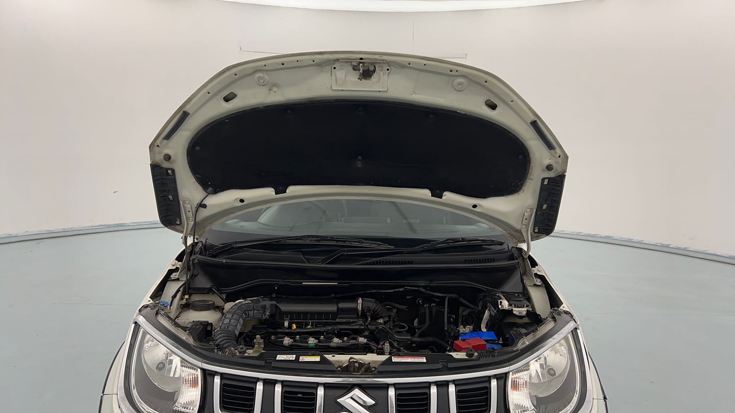 Used 2020 Maruti Suzuki Ignis Zeta 1.2 AMT Petrol Automatic engine ENGINE & BONNET OPEN FRONT VIEW