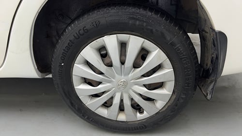 Used 2015 Toyota Etios V Petrol Manual tyres LEFT REAR TYRE RIM VIEW
