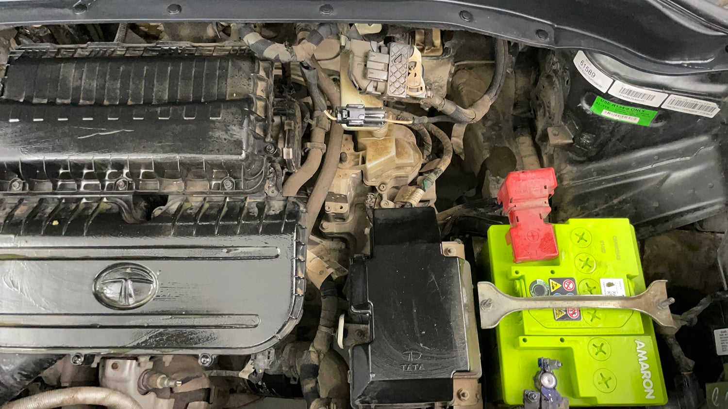 Used 2022 Tata Punch Creative Dual Tone AMT Petrol Automatic engine ENGINE LEFT SIDE VIEW