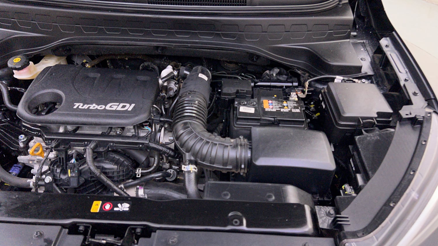 Used 2023 Kia Sonet HTX 1.0 Turbo Petrol DCT Petrol Automatic engine ENGINE LEFT SIDE VIEW