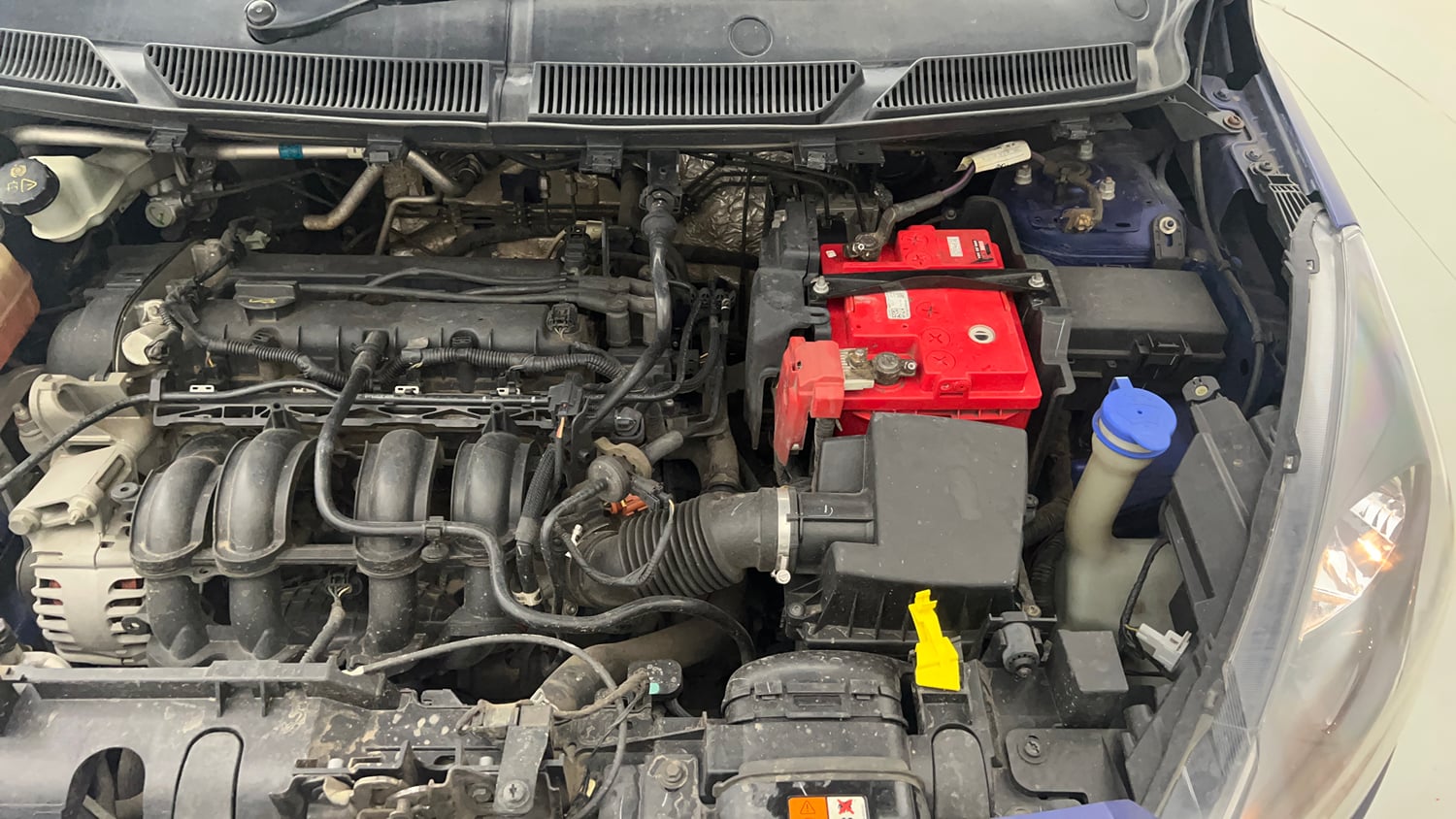 Used 2017 Ford Figo Aspire Titanium 1.2 Ti-VCT Sports Edition Petrol Manual engine ENGINE LEFT SIDE VIEW