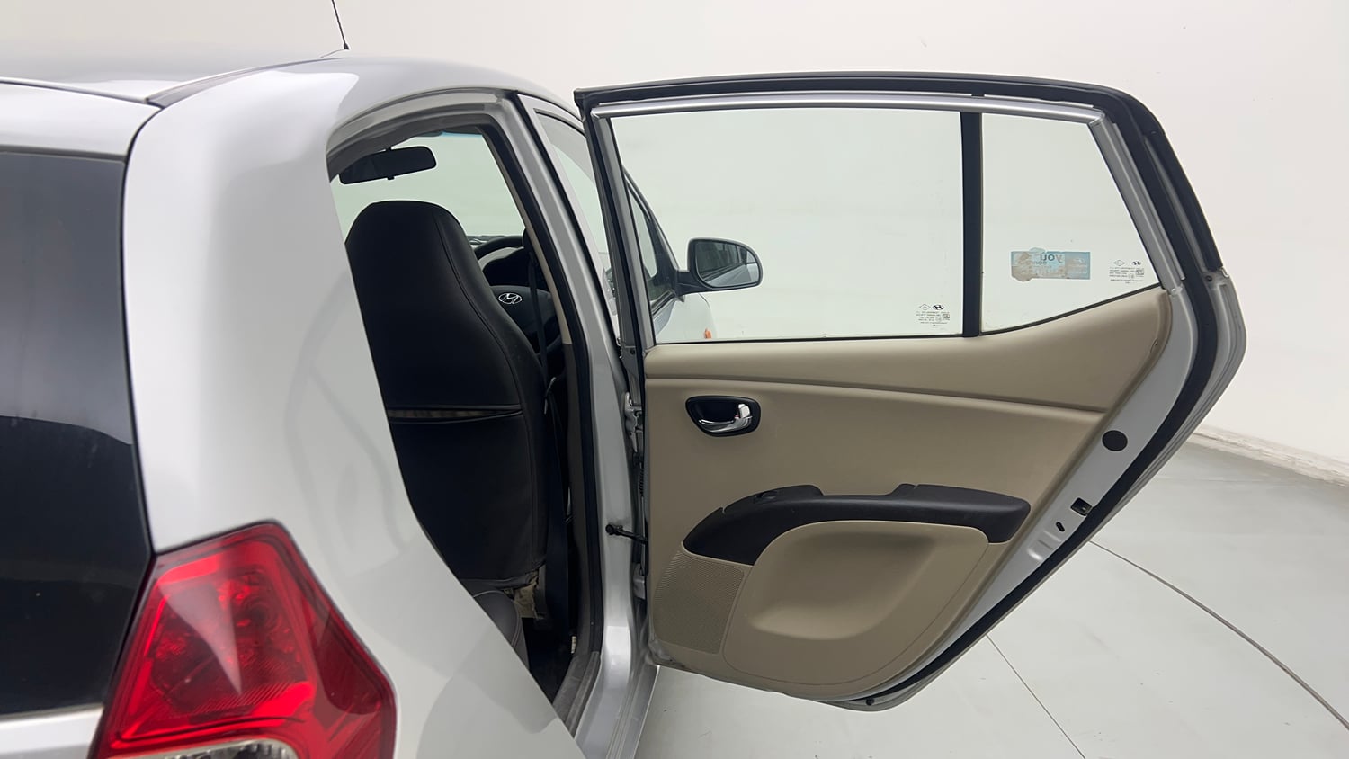 Used 2014 Hyundai i10 Sportz 1.1 iRDE2 Petrol Manual interior RIGHT REAR DOOR OPEN VIEW
