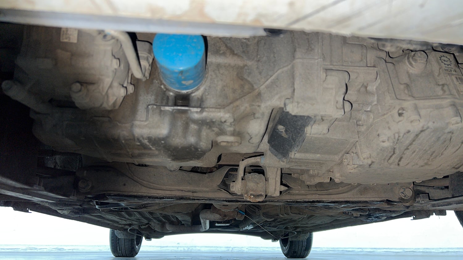 Used 2019 Honda Amaze 1.2 S CVT Petrol Petrol Automatic extra FRONT LEFT UNDERBODY VIEW