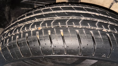 Used 2024 Tata Punch Pure MT Petrol Manual tyres RIGHT REAR TYRE TREAD VIEW