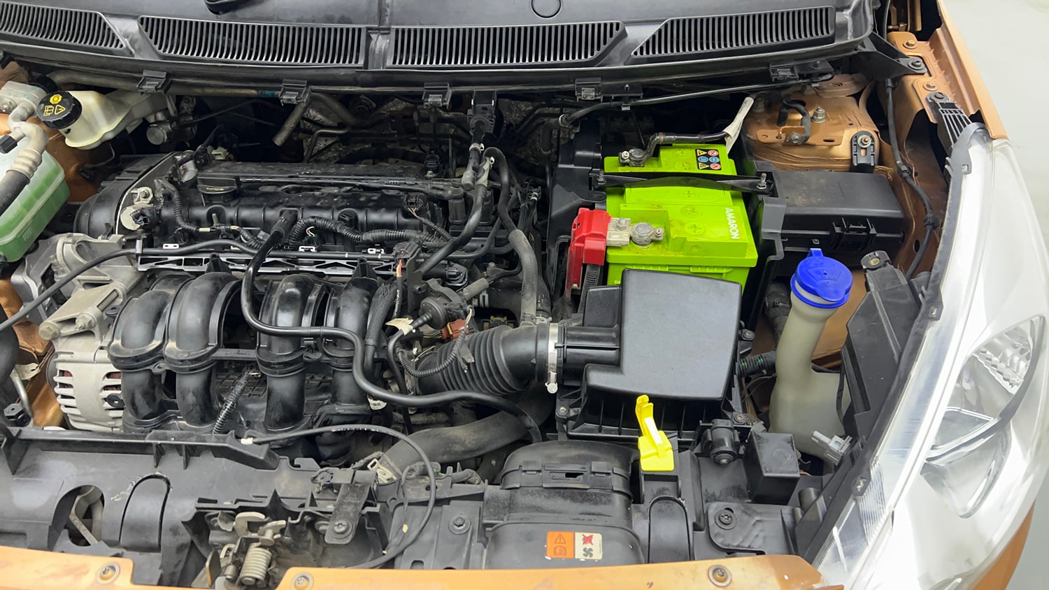 Used 2015 Ford Figo Aspire Titanium 1.5 Ti-VCT AT Petrol Automatic engine ENGINE LEFT SIDE VIEW