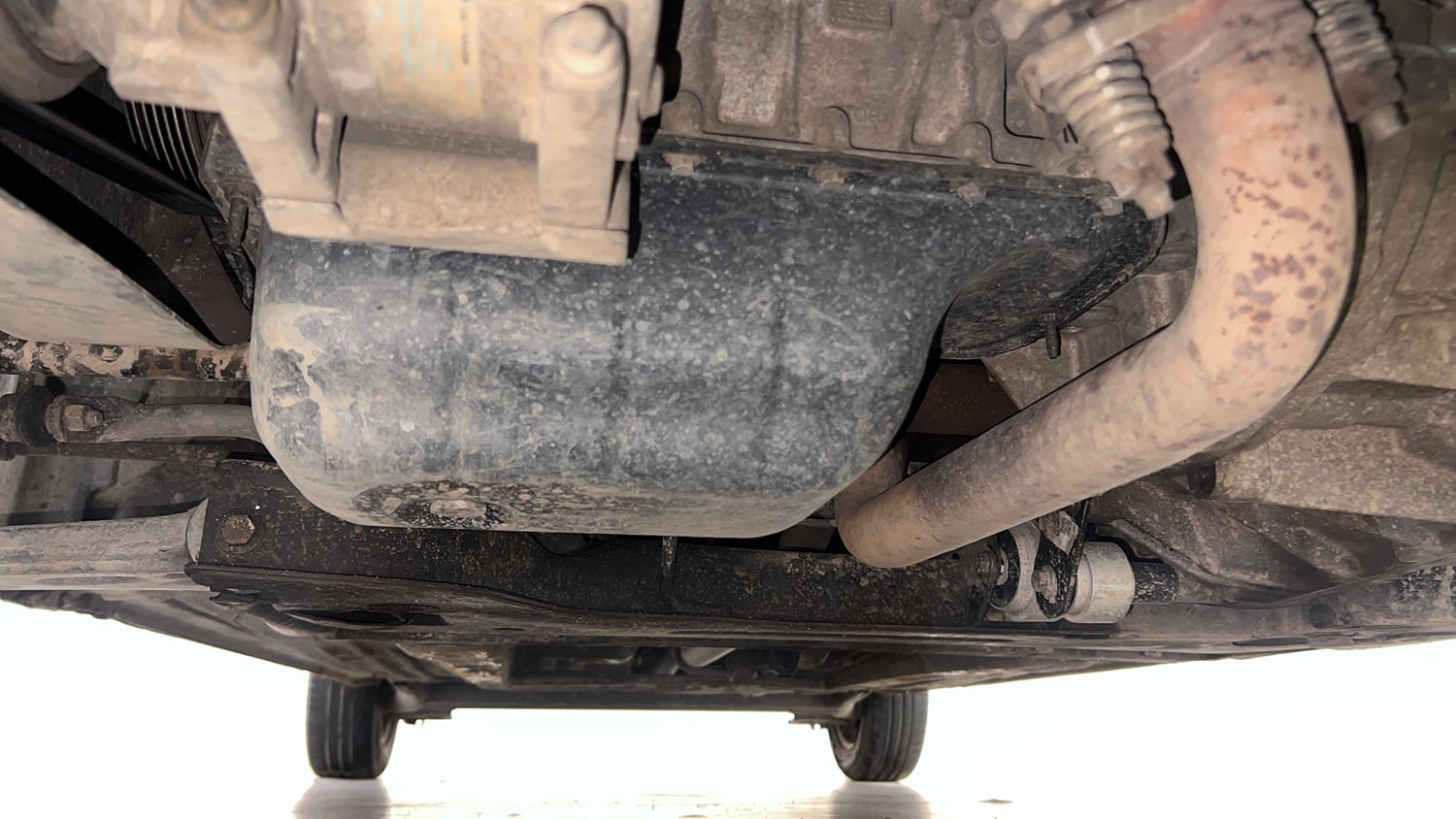 Used 2012 Ford Figo Duratorq Diesel EXI 1.4 Diesel Manual extra FRONT LEFT UNDERBODY VIEW