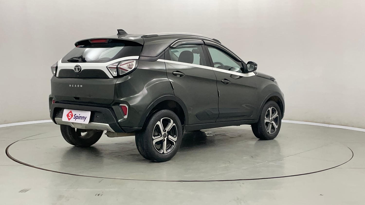 Used 2021 Tata Nexon XZ Plus Petrol Manual exterior RIGHT REAR CORNER VIEW