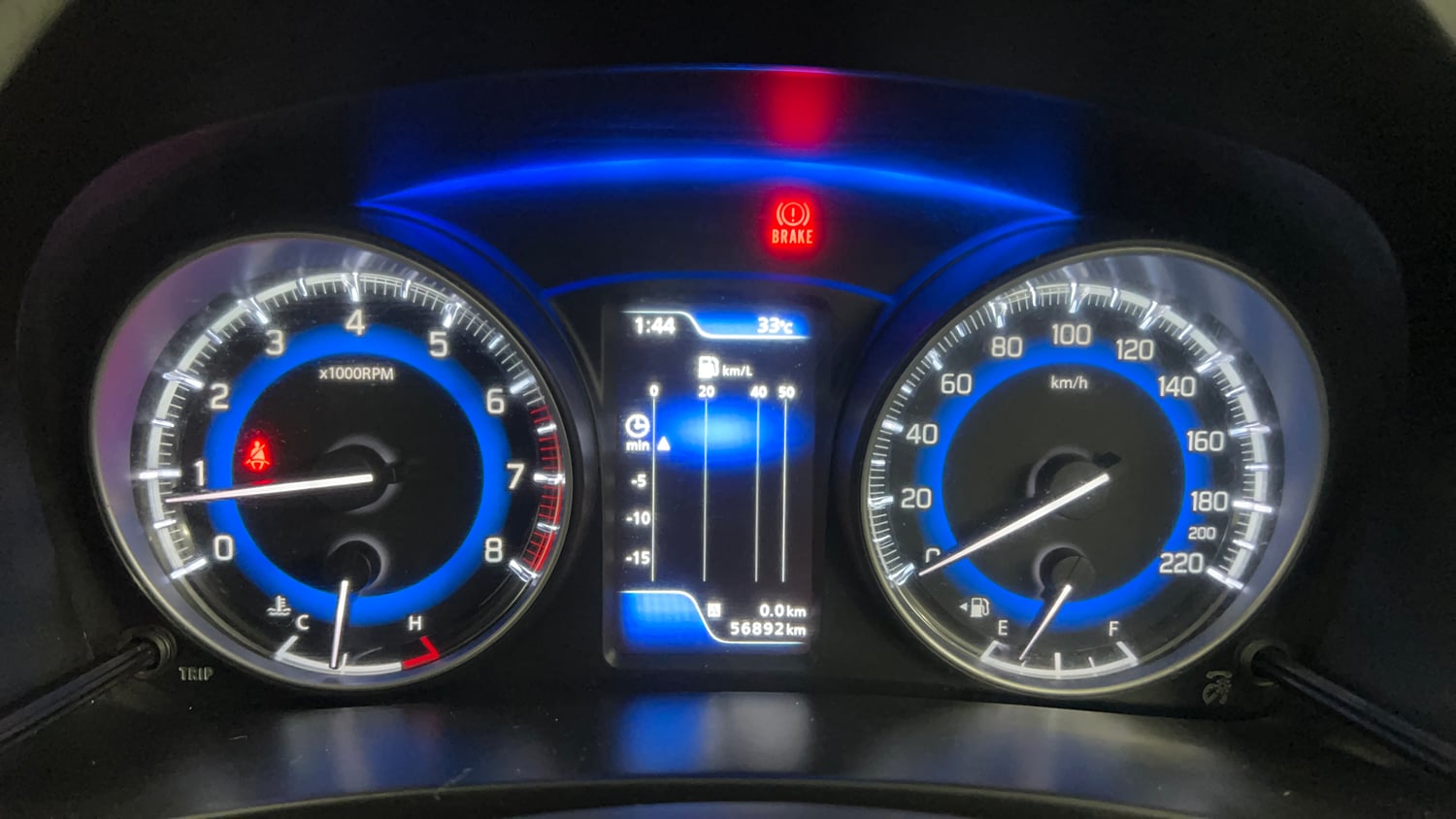 Used 2020 Maruti Suzuki Baleno Zeta Petrol Manual interior CLUSTERMETER VIEW