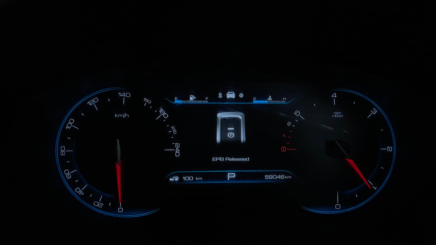 Used 2020 MG Motors Hector Sharp 1.5 DCT Petrol Petrol Automatic interior CLUSTERMETER VIEW