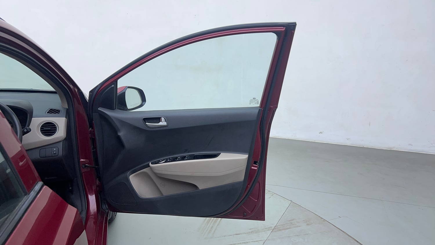 Used 2015 Hyundai Grand i10 Sportz 1.2 Kappa VTVT Petrol Manual interior RIGHT FRONT DOOR OPEN VIEW