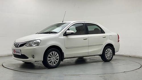 Used 2015 Toyota Etios V Petrol Manual exterior LEFT FRONT CORNER VIEW