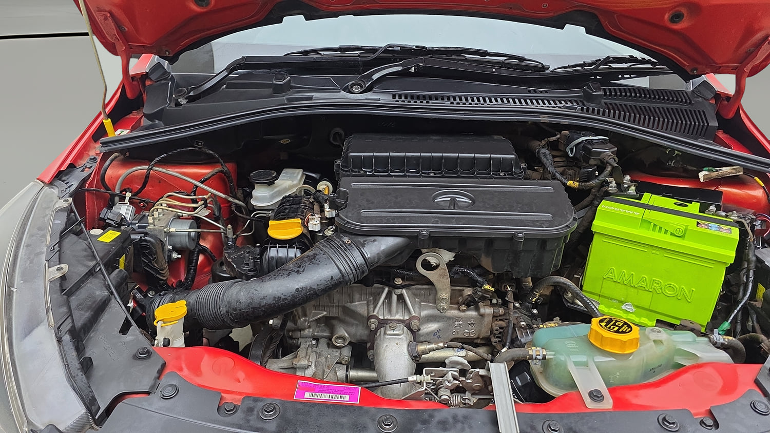 Used 2021 Tata Tiago NRG XZ MT Petrol Manual engine ENGINE RIGHT SIDE HINGE & APRON VIEW