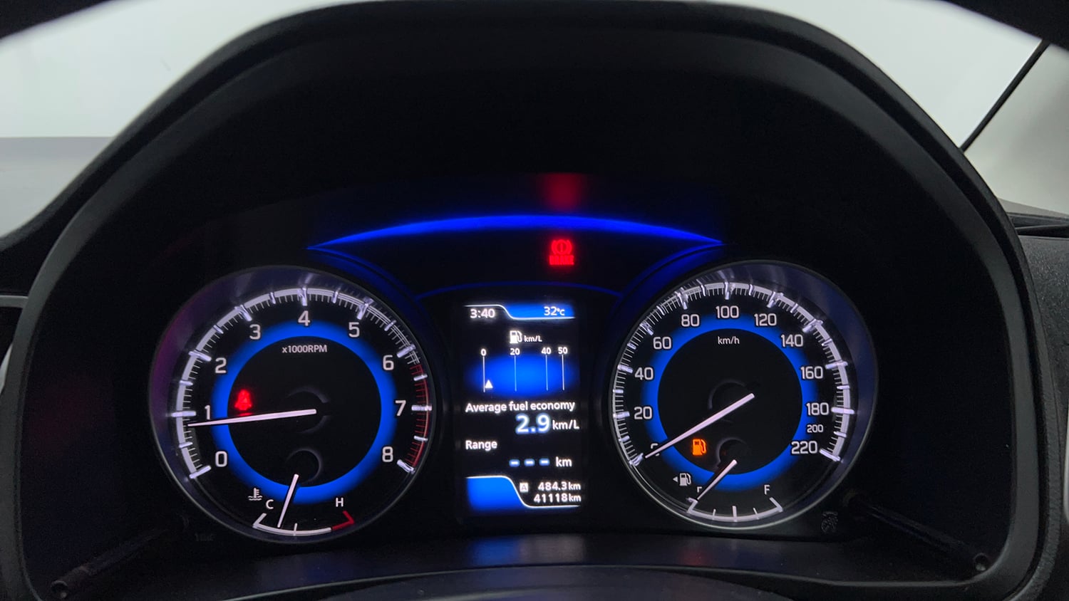 Used 2019 Maruti Suzuki Baleno Zeta Petrol Manual interior CLUSTERMETER VIEW