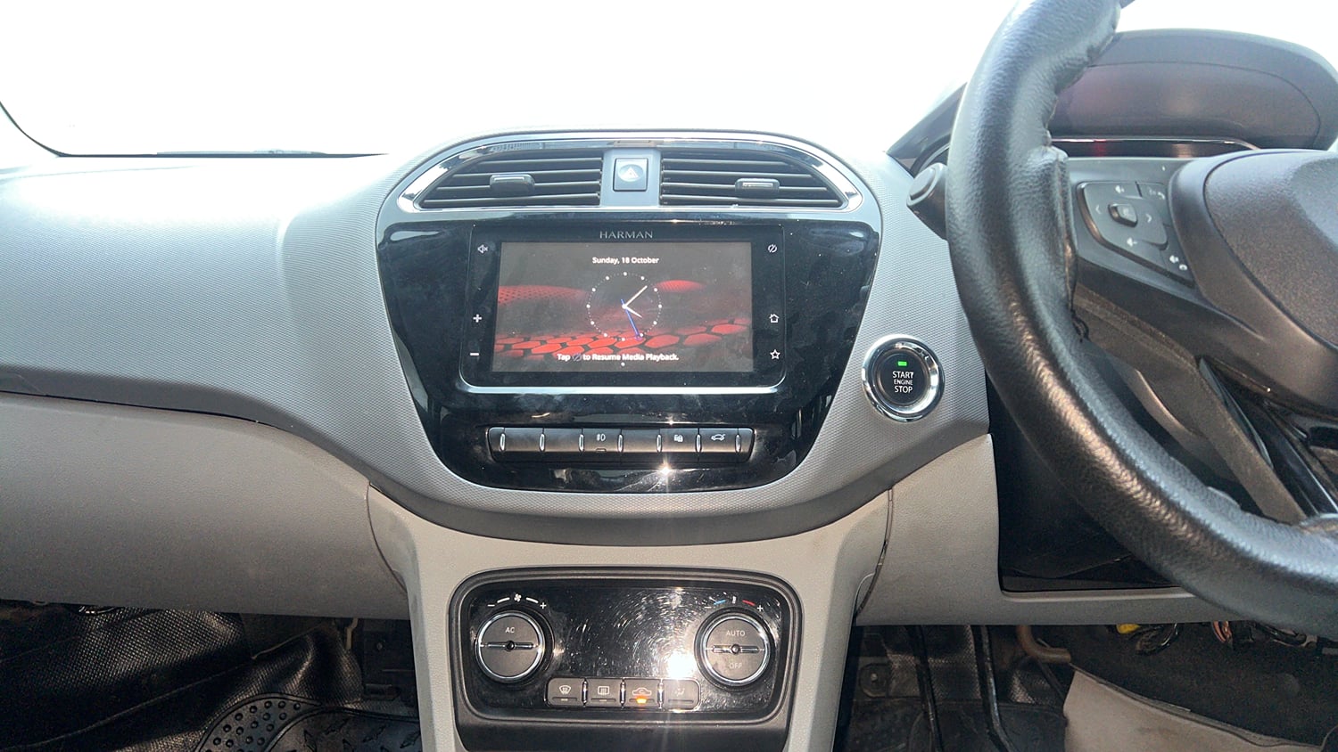 Used 2021 Tata Tigor XZ Plus Petrol Manual interior MUSIC SYSTEM & AC CONTROL VIEW