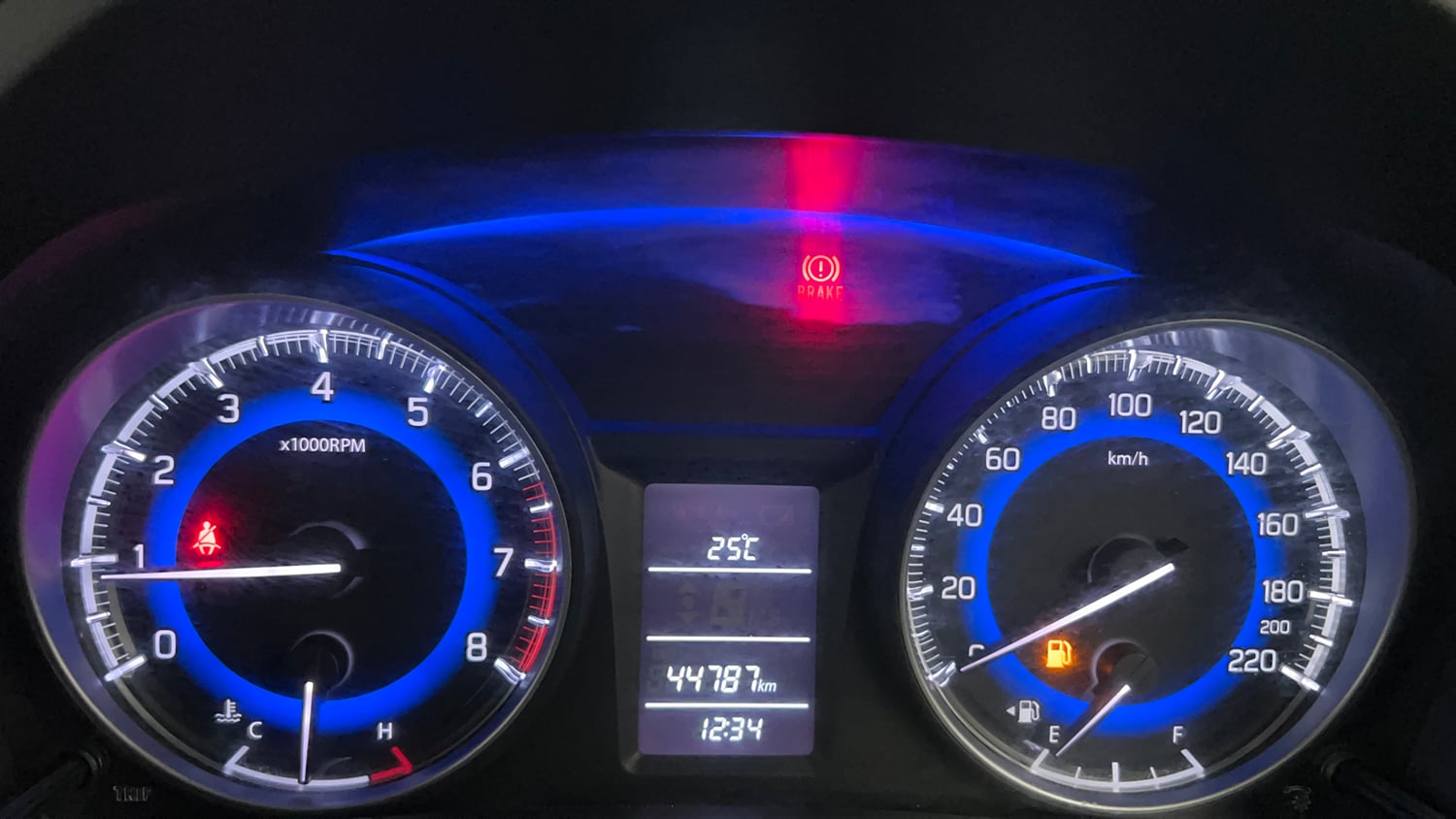 Used 2016 Maruti Suzuki Baleno Delta 1.2 Petrol Manual interior CLUSTERMETER VIEW