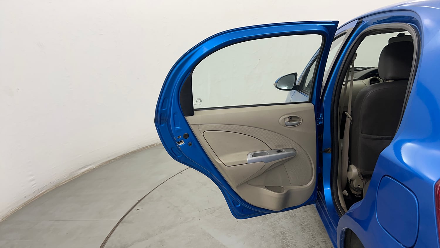 Used 2015 Toyota Etios Liva V Petrol Manual interior LEFT REAR DOOR OPEN VIEW